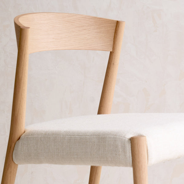 Ronda Fabric Dining Chair | Oak Frame - Sand