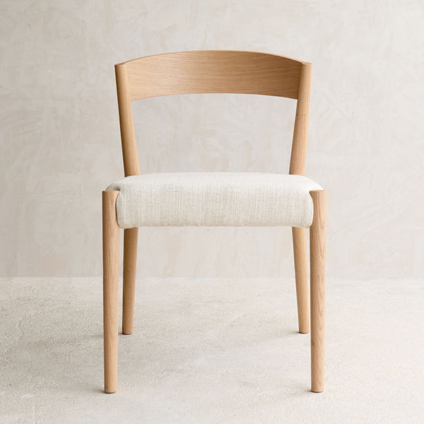 Ronda Fabric Dining Chair | Oak Frame - Sand