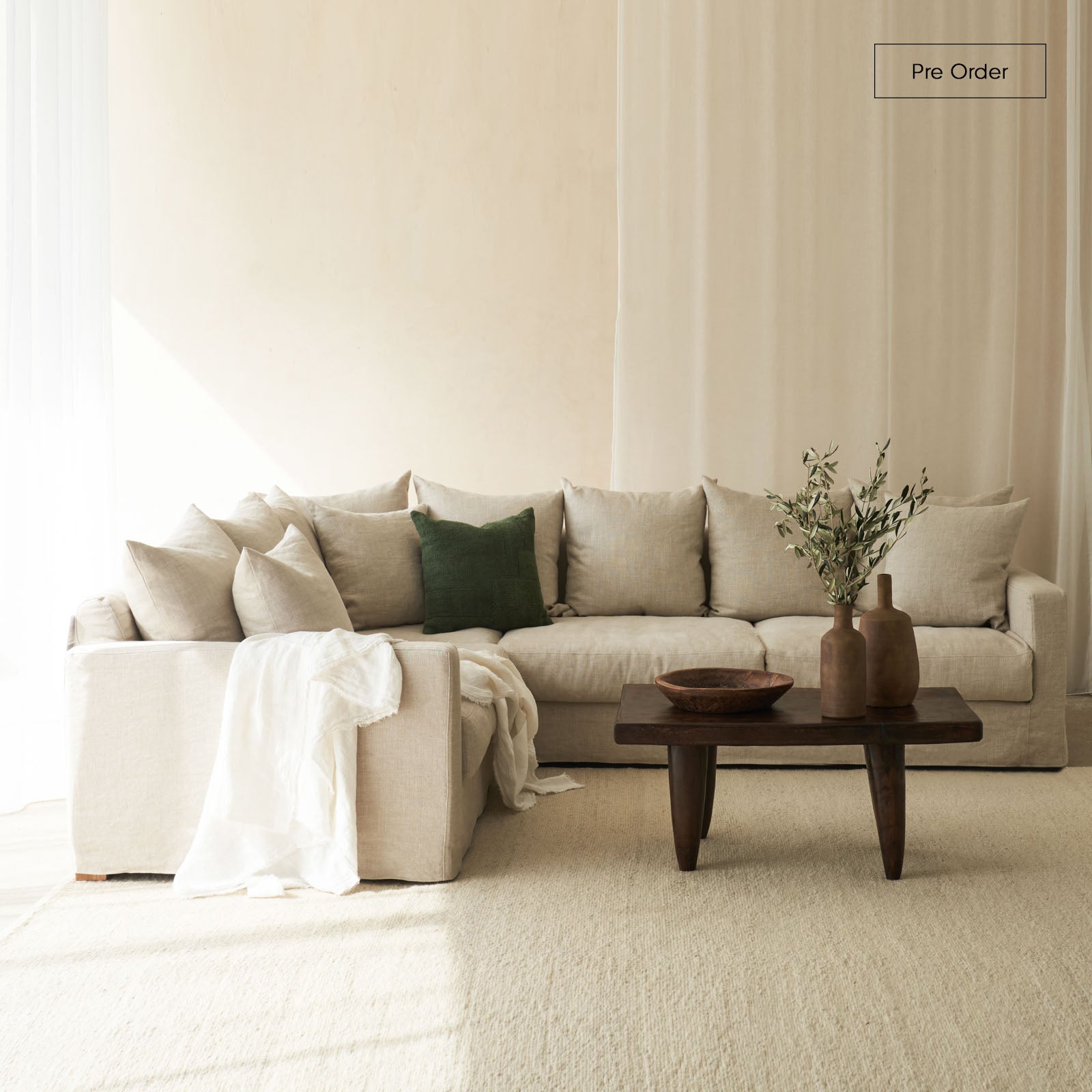 Sloopy Modular Corner Sofa Bespoke Fabric 290cm Originals