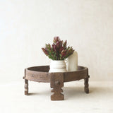 Antique Hand Carved Chakki Low Table | No. 2