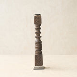Antique Hand Carved Charpoy Candle Stand