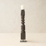 Antique Hand Carved Charpoy Candle Stand