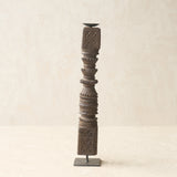 Antique Hand Carved Charpoy Candle Stand