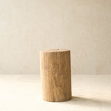 Reclaimed Indian Solid Wood Log Side Table