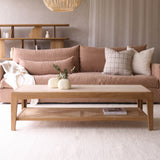 Catalina Coffee Table | Travertine (145cm)