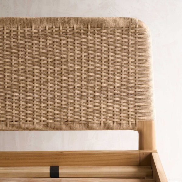 Isla Bed Frame | Teak with Rope