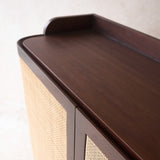 Luna Shoe Cabinet | Teak - Walnut Stained (90cm)