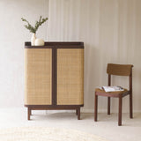 Luna Shoe Cabinet | Teak - Walnut Stained (90cm)