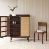 Luna Shoe Cabinet | Teak - Walnut Stained (90cm)