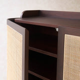 Luna Shoe Cabinet | Teak - Walnut Stained (90cm) - Originals Furniture