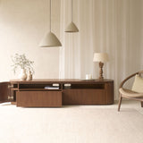 Moher TV Console | Teak - Walnut Stained (230cm)