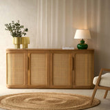 Rocco Rattan Sideboard | Teak (180cm) - Originals Furniture