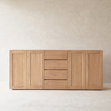 Ledge teak sideboard 4 doors 4 drawers - Originals Furniture Singapore