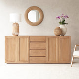 Ledge teak sideboard 4 doors 4 drawers - Originals Furniture Singapore