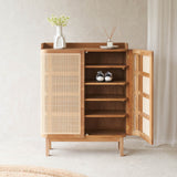 Luna Shoe Cabinet | Teak - Natural (90cm)