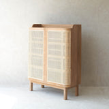Luna Shoe Cabinet | Teak - Natural (90cm)