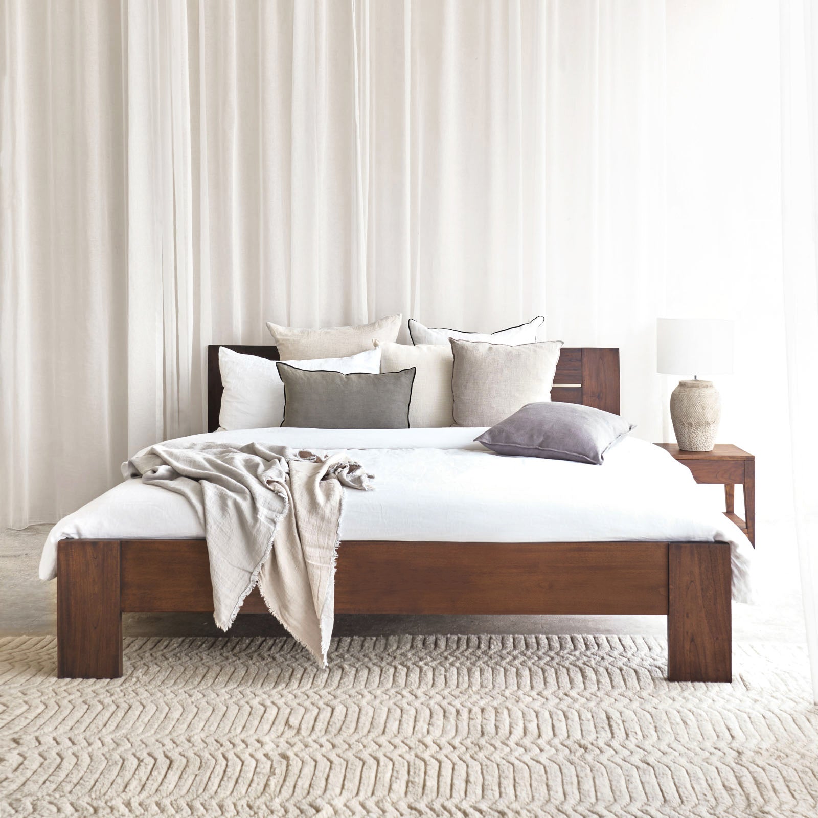 Maya Bed Frame Walnut Stained Originals Furniture