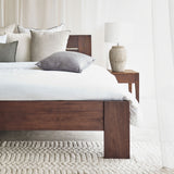 Maya bed frame in walnut stained - Originals Furniture Singapore