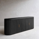 Moher Teak Sideboard | Black (220cm)