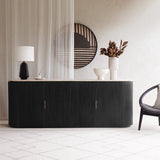 Moher Teak Sideboard | Black (220cm)