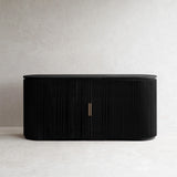 Moher Teak Sideboard | Black (155cm)