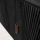 Moher Teak Sideboard | Black (220cm)