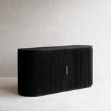 Moher Teak Sideboard | Black (155cm)