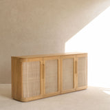 Rocco Rattan Sideboard | Teak (180cm) - Originals Furniture