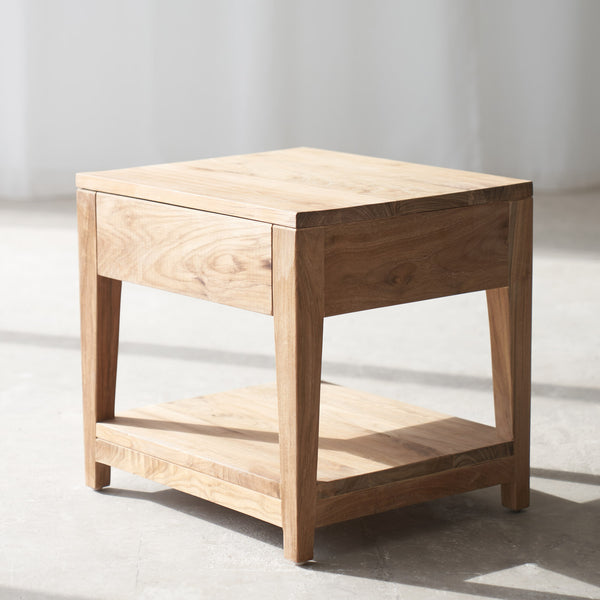 Catalina Bedside Table | Teak (43cm)