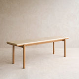 Folk Bench | Bespoke Fabric & Leather