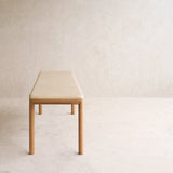 Folk Bench | Bespoke Fabric & Leather