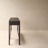 Nell Console | Travertine with Bison Oak Frame (120cm)