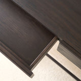 Nell Console | Travertine with Bison Oak Frame (120cm)