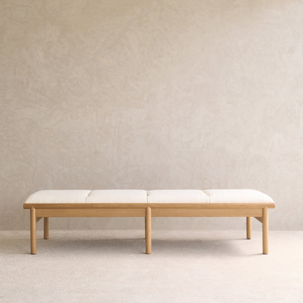 Neuf Fabric Daybed | Oak Frame - Panna Cotta