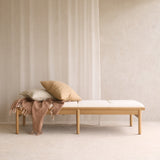 Neuf Fabric Daybed | Oak Frame - Panna Cotta