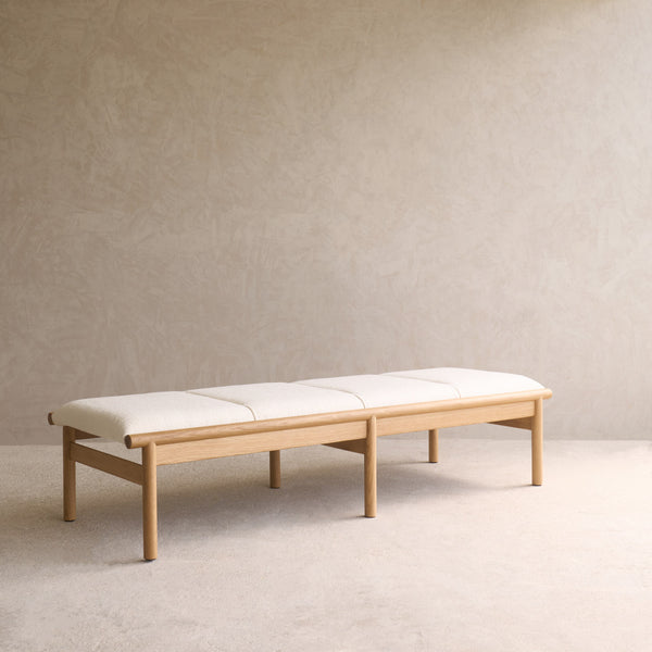 Neuf Fabric Daybed | Oak Frame - Panna Cotta
