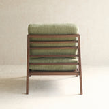 Nysse Fabric Armchair | Espresso Oak Frame - Glen