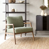 Nysse Fabric Armchair | Latte Oak Frame - Glen - Originals Furniture