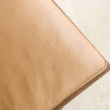 Pensive Leather Daybed | Latte Oak Frame - Pecan (180cm) - Originals Furniture