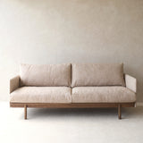Pensive 2.5 Seater Fabric Sofa | Latte Oak - Wholewheat