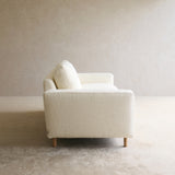 Ponte Fabric Sofa | Blonde Oak - Panna Cotta (185cm)