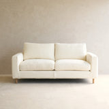 Ponte Fabric Sofa | Blonde Oak - Panna Cotta (185cm)