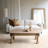 Ponte Fabric Sofa | Oak - Chalk