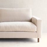 Ponte Fabric Sofa | Espresso Oak - Dunes (230cm)