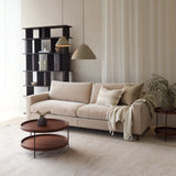 Ponte Fabric Sofa | Espresso Oak - Dunes (230cm)
