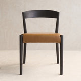 Ronda Leather Dining Chair | Bison Oak Frame - Nut