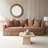 Sloopy Fabric Sofa | 3 Seater - Calfskin (230cm)