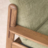 Wren Armchair | Latte Oak with Brown Leather Harness - Glen