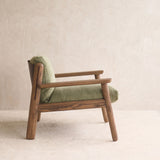 Wren Armchair | Latte Oak with Brown Leather Harness - Glen