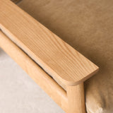 Wren Armchair | Oak with Brown Leather Harness - Canopy